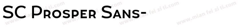 SC Prosper Sans字体转换